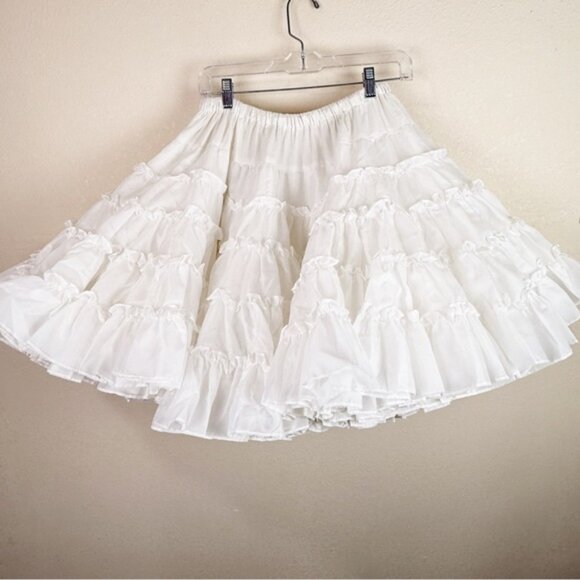 Petticoat Vintage Fender American Magic White Skirt Western Costume Rockabilly - Picture 5 of 8